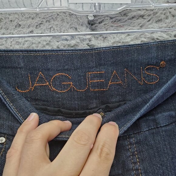 Jag Jeans Womens 14 Short Blue Pull-On Stretch Denim Mid Rise Elastic Waist - Picture 2 of 12
